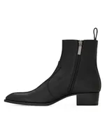 Wyatt Zipped Boots Smooth Leather