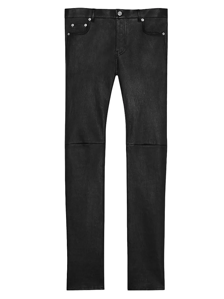 Signature Low Waisted Skinny Jeans Black Leather