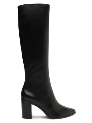 Mikki Leather High-Heel Boots