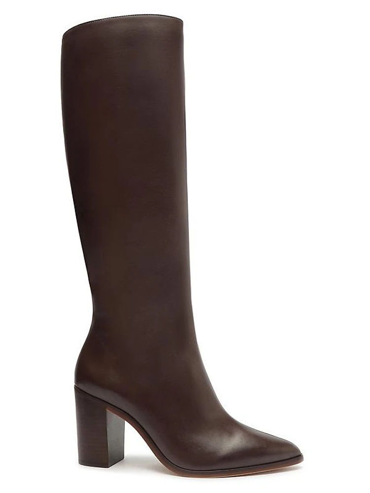 Mikki Leather High-Heel Boots