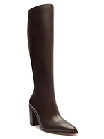 Mikki Leather High-Heel Boots