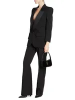 High-Waisted Tuxedo Pants Grain De Poudre