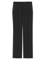 High-Waisted Tuxedo Pants Grain De Poudre