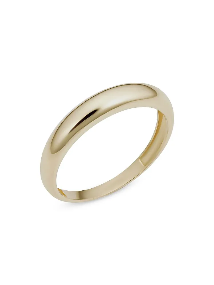 14K Yellow Solid Gold The Archie Ring