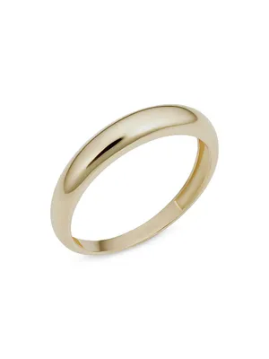 14K Yellow Solid Gold The Archie Ring