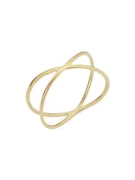 14K Yellow Solid Gold West Side Ring