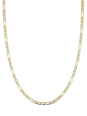 14K Yellow Solid Gold Figarucci Chain