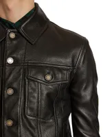 Lambskin Denim Jacket