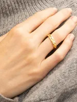 14K Yellow Solid Gold Caesar Ring