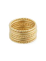 14K Yellow Solid Gold Cleopatra Ring