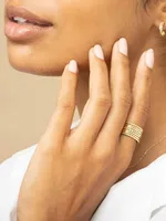 14K Yellow Solid Gold Cleopatra Ring