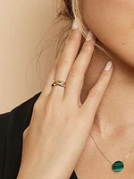 14K Yellow Solid Gold Amore Braided Ring