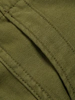 Cotton Wide-Leg Cargo Pants