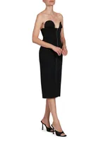 Ablohland Crepe Midi-Dress