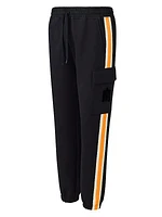 Marvin Logo Stripe Elastic Drawstring Sweatpants