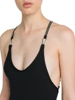 Ribbed Microfiber One-Piece Swimsuit