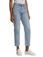 Riley High-Rise Straight-Leg Crop Jeans