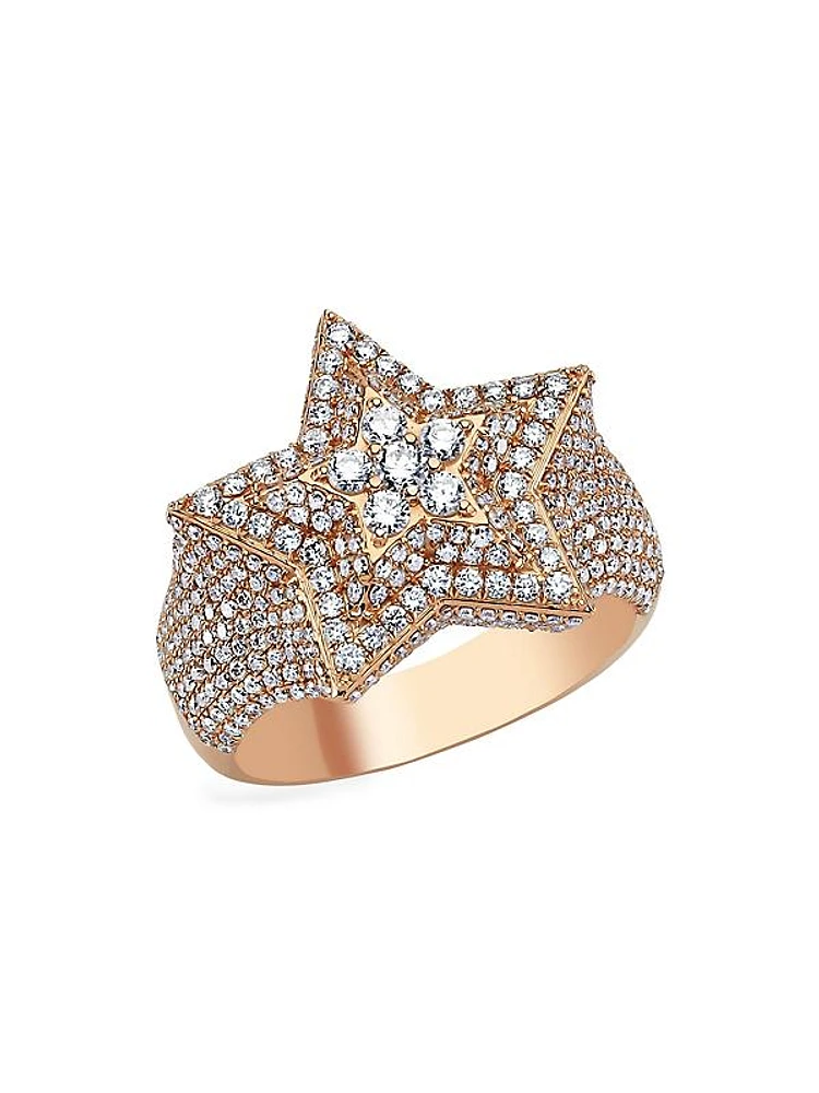 Star Light Sirius 18K Rose Gold & Diamond Ring