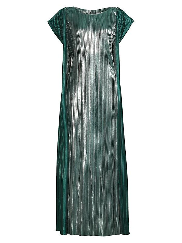 Giselle Metallic Pleated Kaftan