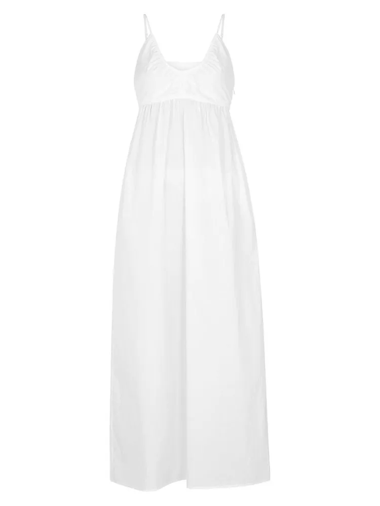 Delphi Cotton Poplin Maxi Dress