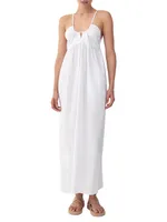 Delphi Cotton Poplin Maxi Dress