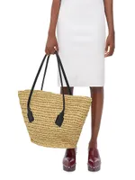 Mini Arco Woven Raffia Tote