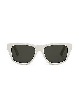 Monochroms 56MM Rectangular Sunglasses