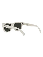 Monochroms 56MM Rectangular Sunglasses