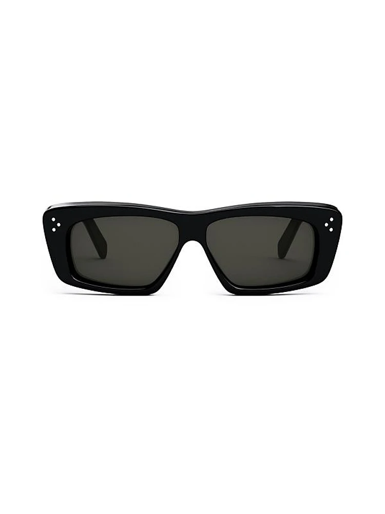 Bold 3 Dots 51MM Cat-Eye Sunglasses