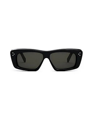 Bold 3 Dots 51MM Cat-Eye Sunglasses