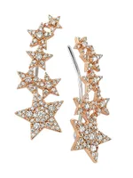 Star Light Sirius 14K Rose Gold & 0.81 TCW Diamond Ear Cuffs