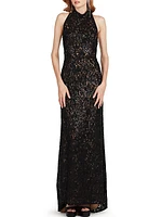 Sleeveless Lace Gown