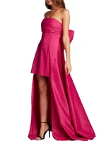 Strapless High-Low Gown