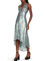 Sleeveless Sequin Midi-Dress