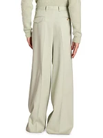 Wool Wide-Leg Pants