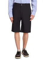 Tailored Wool-Blend Shorts