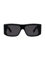 4G 58MM Rectangular Sunglasses