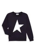 Little Boy's & Star Graphic Crewneck Sweatshirt