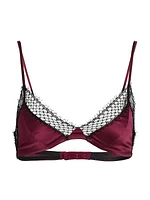 Melanie Silk-Blend Lace Bra