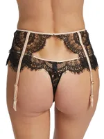 Art Deco Eyelash-Lace Garter