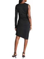 Skyler Ruched Asymmetric Cocktail Dress