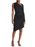 Skyler Ruched Asymmetric Cocktail Dress