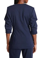 Bexley Wool-Blend Self-Tie Wrap Jacket