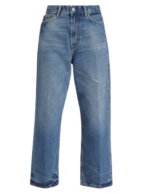 1993 Mid-Rise Cropped Straight-Leg Jeans