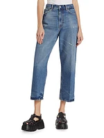 1993 Mid-Rise Cropped Straight-Leg Jeans