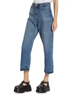 1993 Mid-Rise Cropped Straight-Leg Jeans