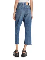 1993 Mid-Rise Cropped Straight-Leg Jeans