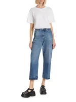 1993 Mid-Rise Cropped Straight-Leg Jeans