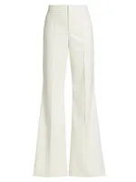 Dylan Faux Leather Flare Trousers