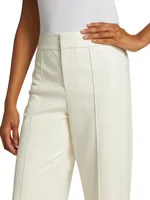 Dylan Faux Leather Flare Trousers